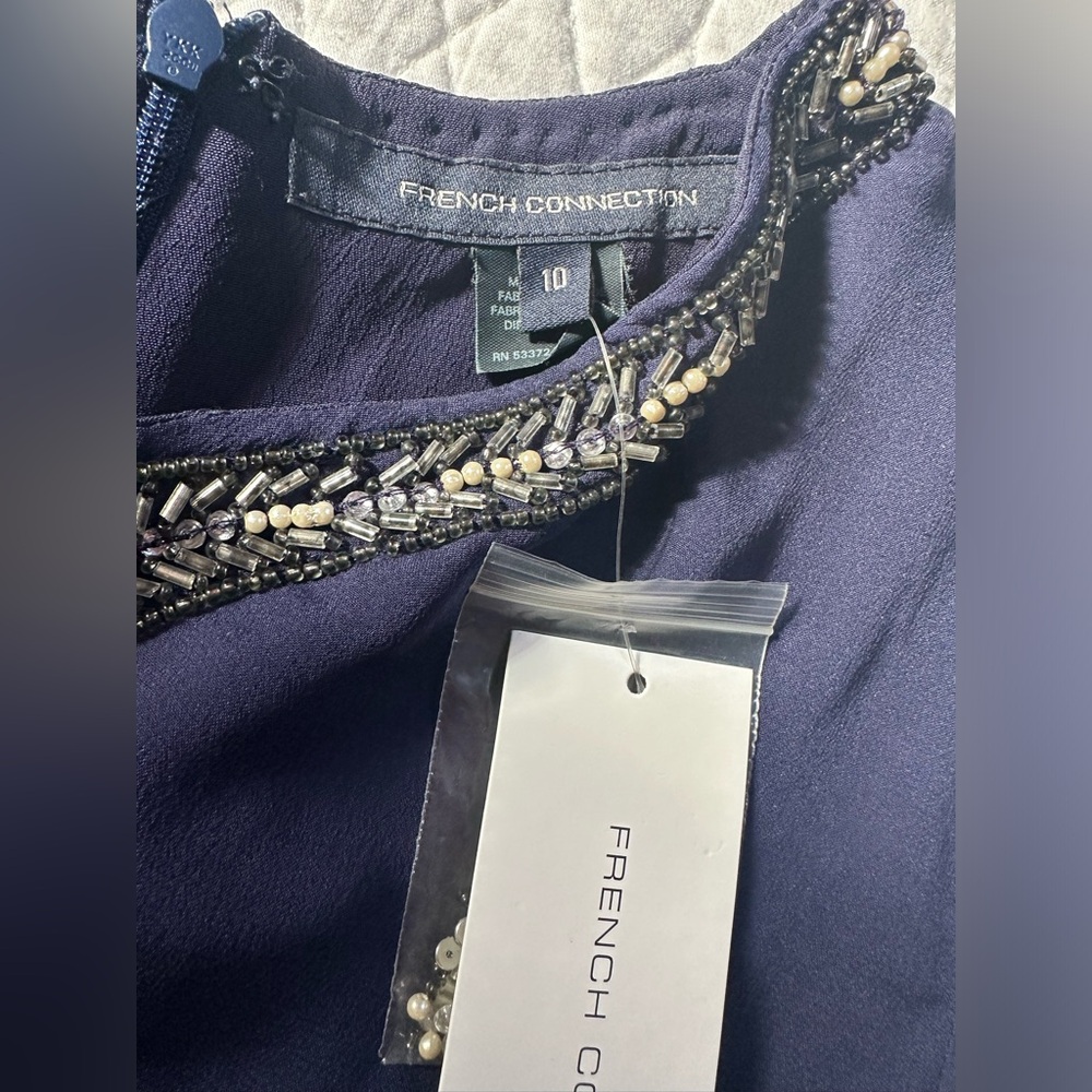 NWT French Connection Silk mini dress -Size 10 - Picture 5 of 11